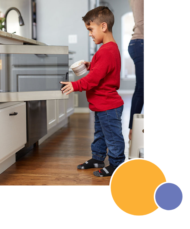 Image showing a child brushing teeth