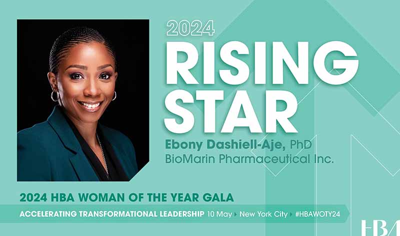 BioMarin's 2024 Healthcare Businesswomen's Association Rising Star, Ebony Dashiell-Aje