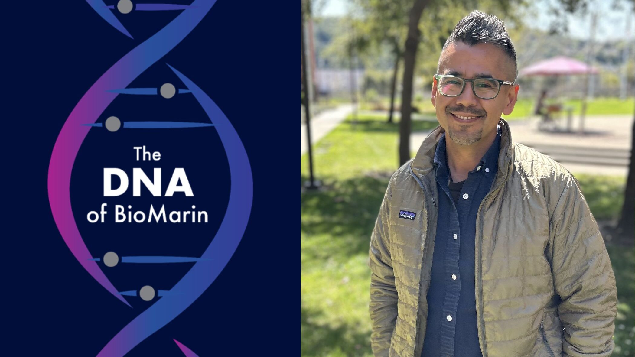 BioMarin employee Sergio Covarrubias standing outside