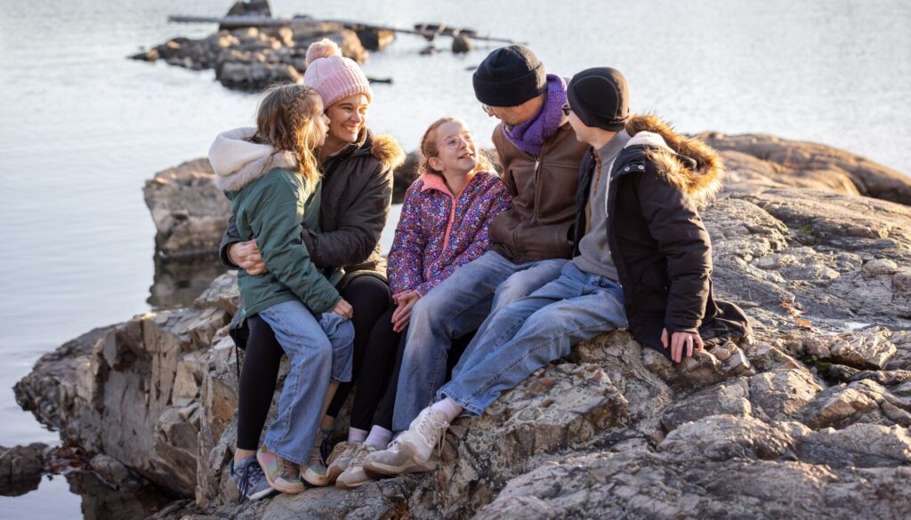 Christine O'brien and her family