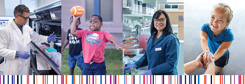 BioMarin 2025 Corporate Responsibility Report cover image featuring scientists and patients